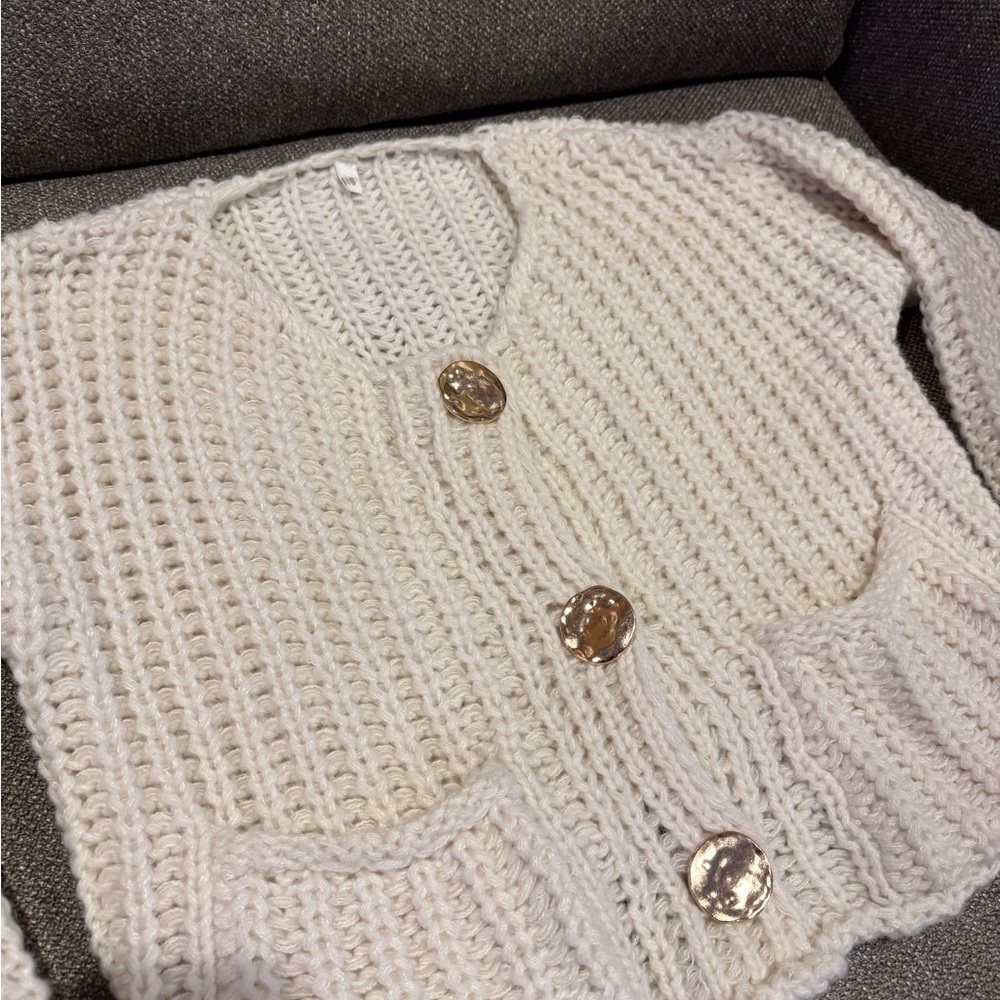 Cozy Cream Knit Cardigan